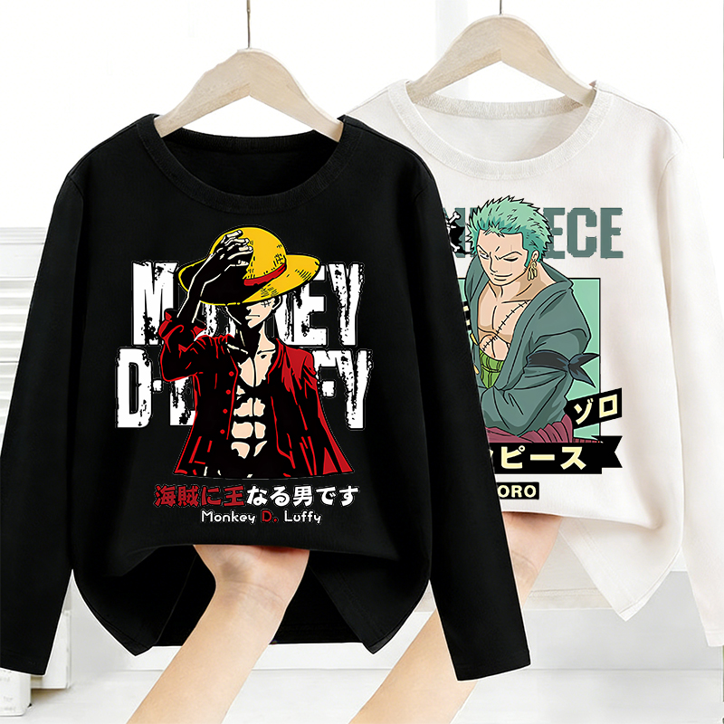 Anime Themed Merchandise - One Piece Long Sleeves Anime Printed