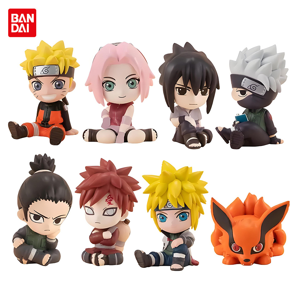 Rare Anime Merchandise - 8pcs Set Anime Naruto Figure Kakashi