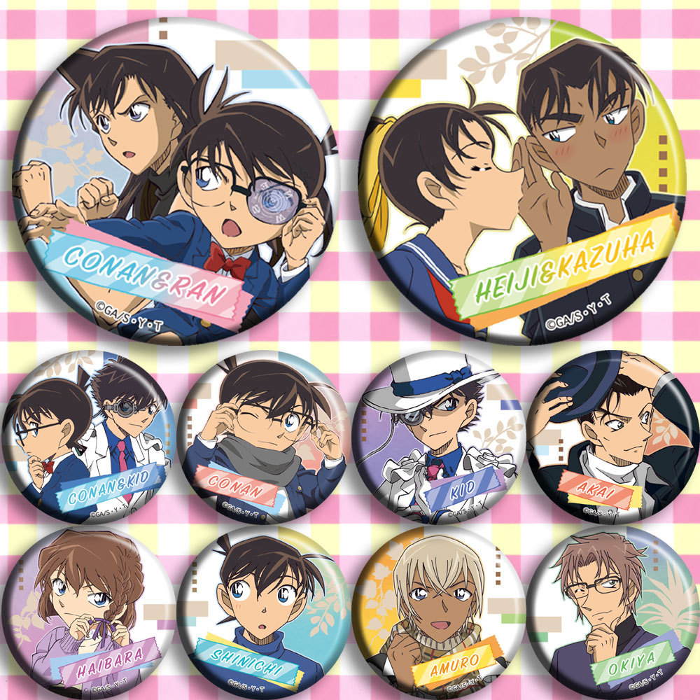 Anime Merchandise For Kids - Detective Conan Kaito Kid Anime Badge
