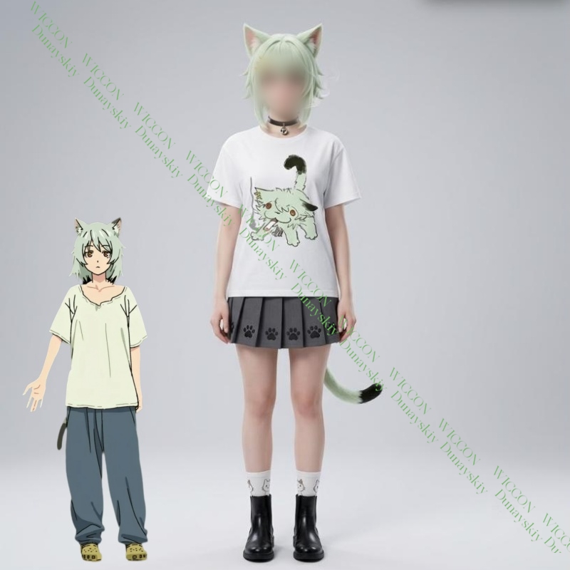 Chainsmoker Cat Yaniko Satou C - огляд і ціна Anime Merchandise T-Shirts