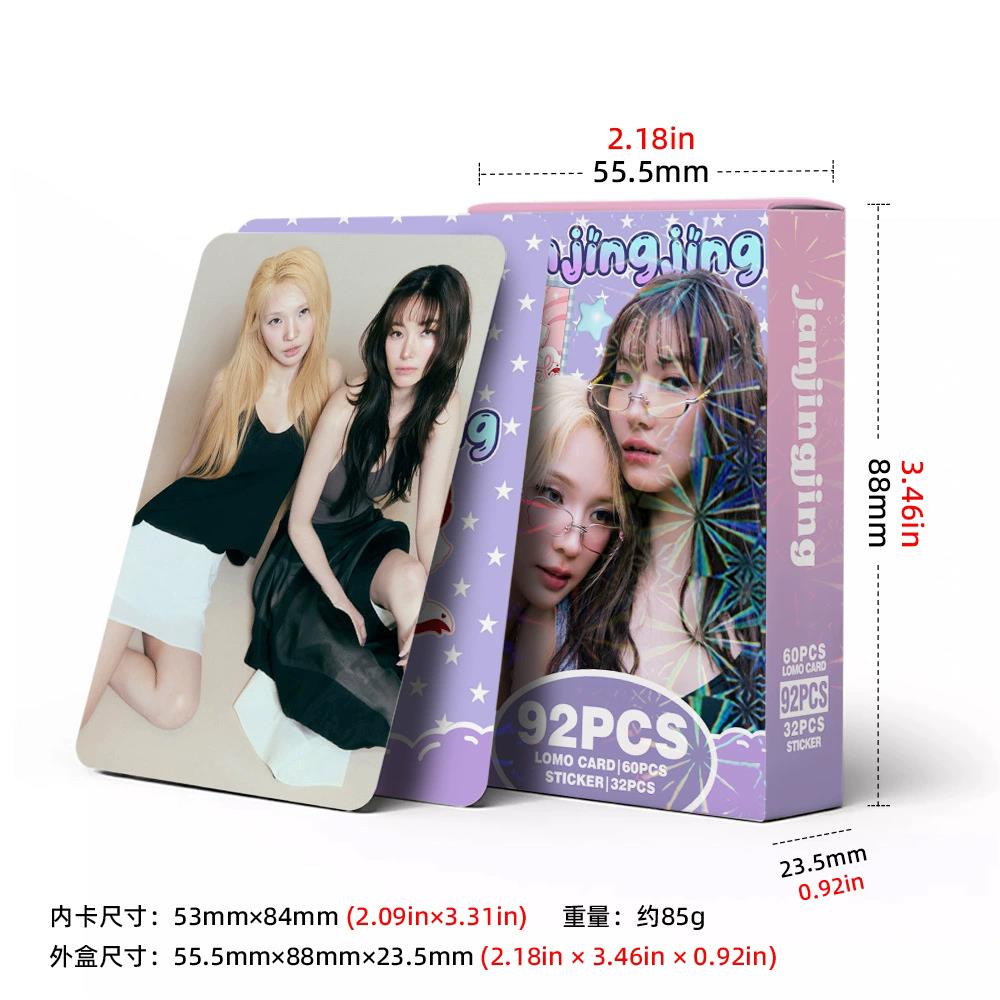 JanJingJing Idol Lomo Cards Se - огляд і ціна Sticker Sheet Set